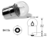 Autožiarovka 12V R5W BA15s ELTA