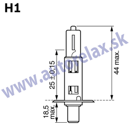 Autožiarovka 12V H1 55W P14,5s BOSCH