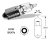 Autožiarovka 12V H6W 6W BaX9s ELTA