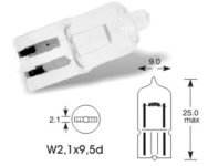 Autožiarovka 12V H5W W2,1x9,5d Halogen ELTA