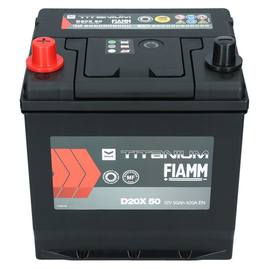 FIAMM autobatéria 12V/50Ah  420A BLACK TITANIUM, D20X 50