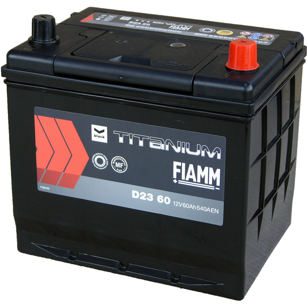 FIAMM autobatéria 12V/60Ah 540A BLACK TITANIUM, D23 60 - AUTORELAX