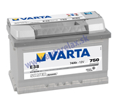 Autobateria VARTA Silver Dynamic 12V 74Ah 750A E38, 574 402 075