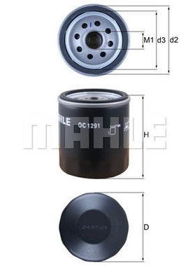 KNECHT filter olejovy OC1291