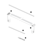 THULE 52989 guma vrchná nosiča Wingbar Evo 150 cm, 1 ks