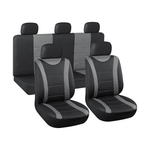 Autopoťahy sada 3 ks, čierna/sivá AM, Airbag
