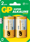 GP batéria D Super Alkaline LR20 1,5V  balenie blister 2ks 
