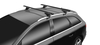 Strešný nosič OPEL Mokka, 5-dv SUV, 2013-2020, zapustené lyžiny, Menabo Leopard black