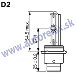 Autožiarovka výbojka 35W D2R XV PHILIPS