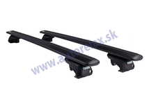 Strešný nosič FORD Mondeo 4, 5-dv Kombi, 2007-2011, zvýšené lyžiny, Thule WingBar Evo black