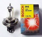 Autožiarovka 12V H4 60/55W P43t +30% BOSCH