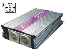 Menič napätia DC/AC 12V-230V 600W, 2 zásuvky