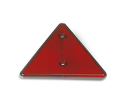 Odrazka trojuholník červený