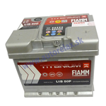 FIAMM autobatéria 12V/50Ah  520A TITANIUM PRO, L1B 50P