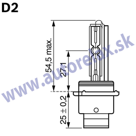 Autožiarovka výbojka D2R 35W P32d-3 Autolamp