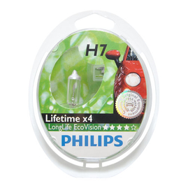 Autožiarovka 12V H7 55W PX26d LONG LIFE EcoVision, sada 2ks, PHILIPS