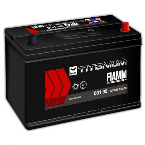 FIAMM autobatéria 12V/95Ah 760A BLACK TITANIUM, D3195 - AUTORELAX