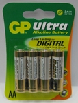 GP batéria AA Ultra Alkaline LR6 1,5V 4ks blister