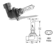 Autožiarovka 12V HB3 60W P20d ELTA