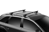THULE priečky Squarebar Evo 118cm, čierne, sada 2 ks