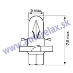 Autožiarovka 12V 1,2W BX8,4d NARVA