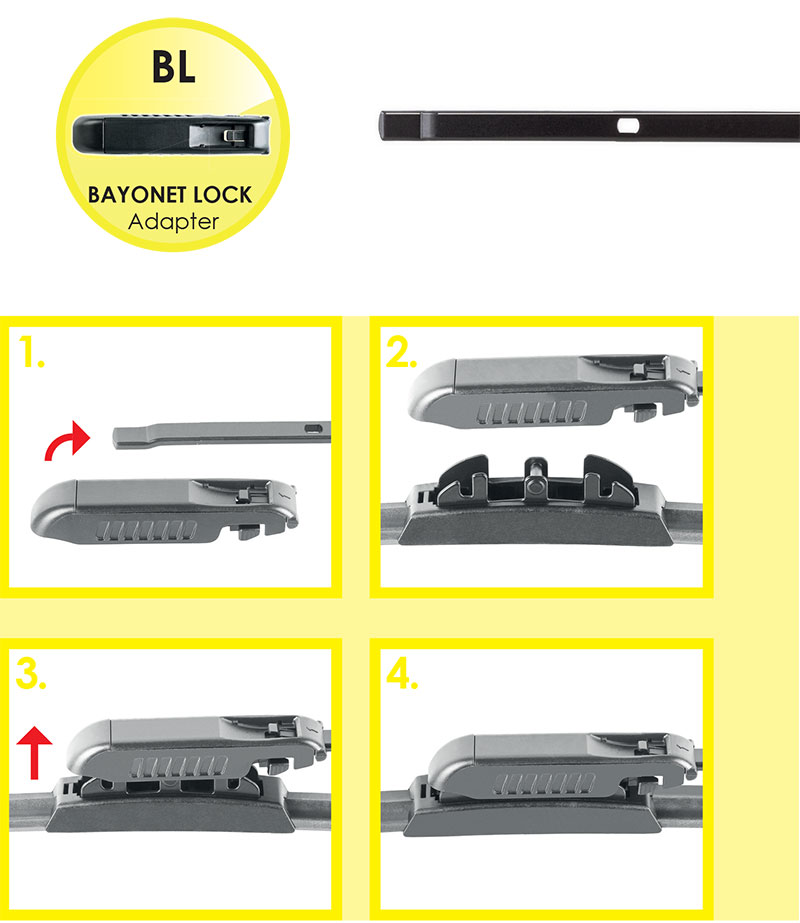 bajonet lock montaz